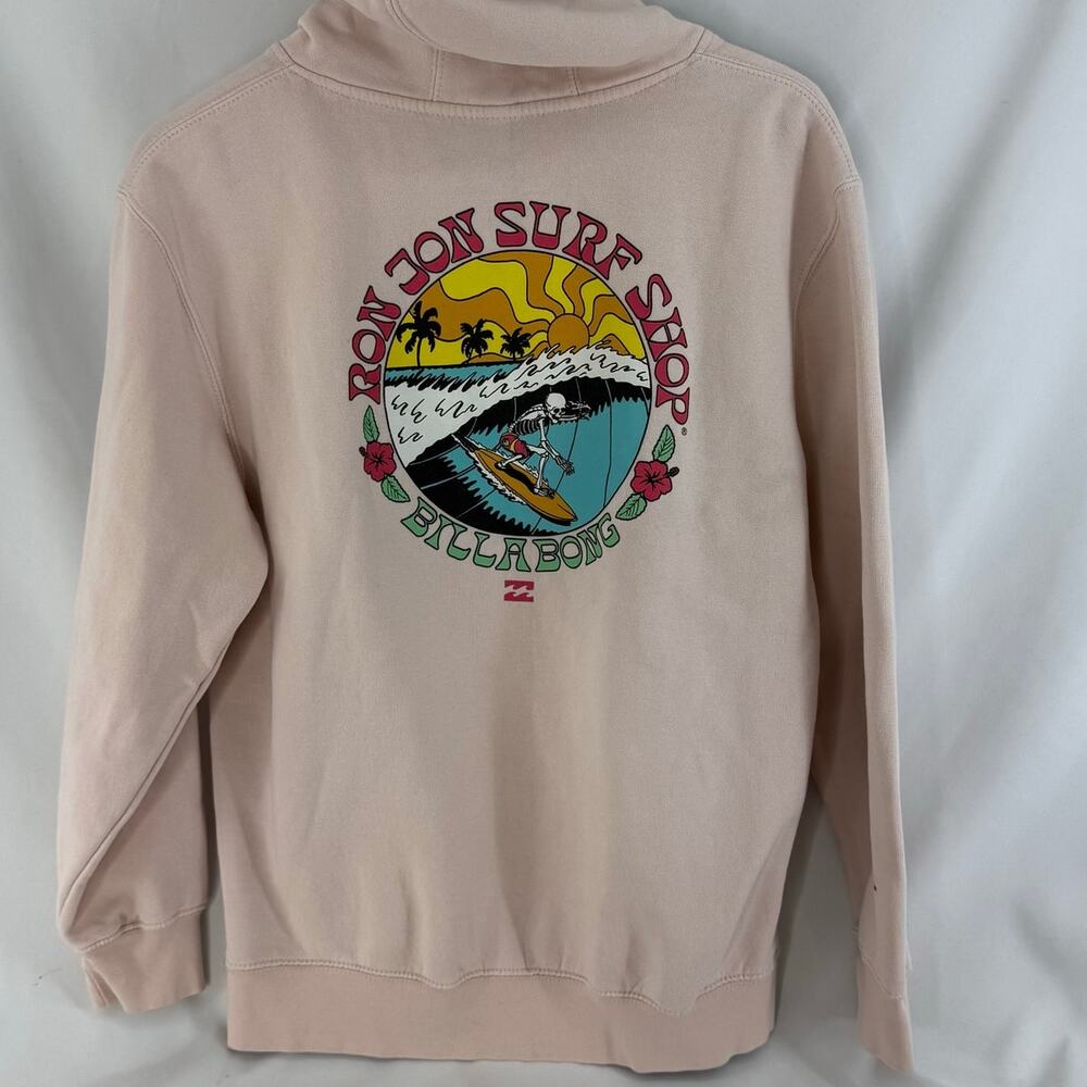 Ron Jon x Billabong Pink Hoodie Women’s Medium - Picture 4 of 7